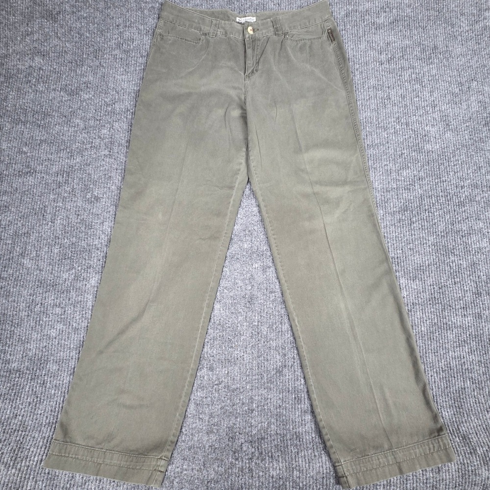 Columbia Sportswear Women's Khaki Cotton Long Straight Leg Pants Size 14